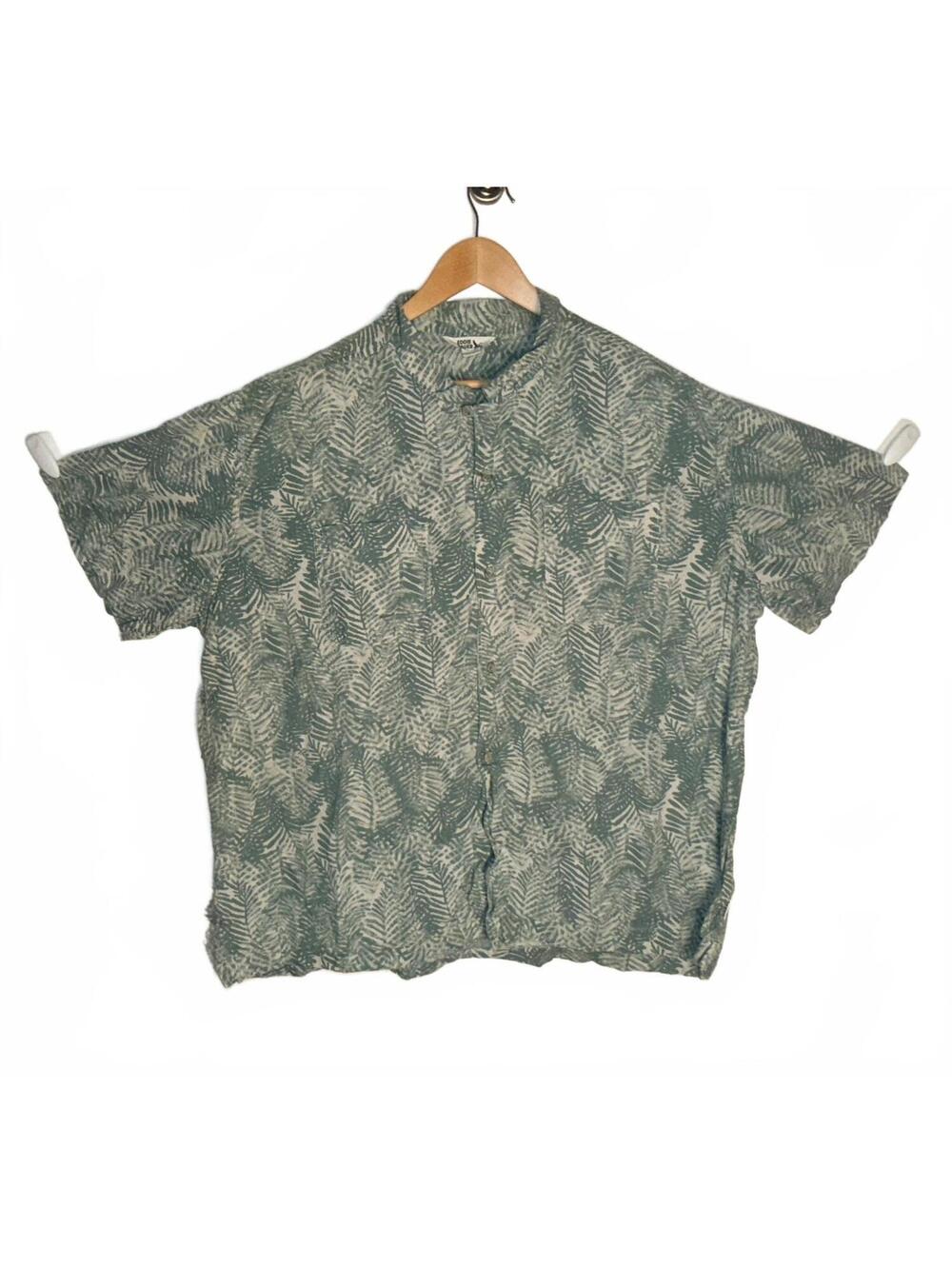 Eddie Bauer Men's 3XL Button-Up Shirt with Leaf Print - Picture 2 of 5